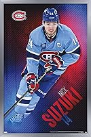 Vista 10 de Trends International NHL Montreal Canadiens - Póster de pared de Nick Suzuki 23, 22.37 x 34.00 pulgadas, paquete de póster y montaje