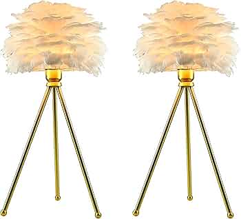 flamingo lamp with feathers