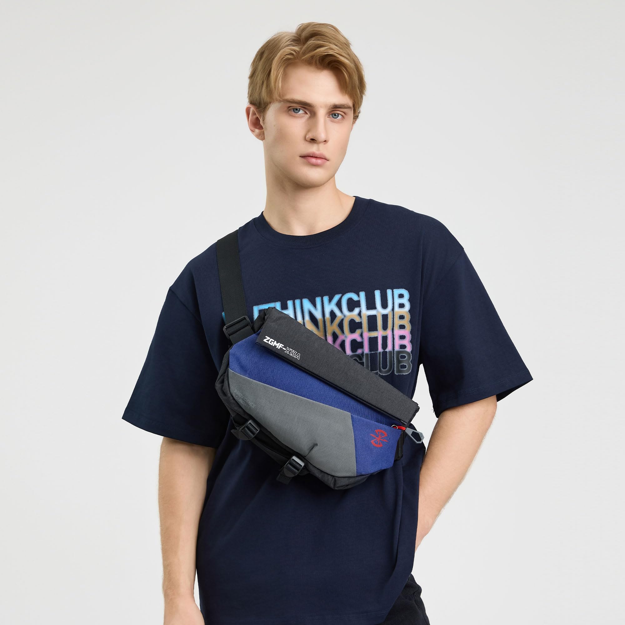 ProvidenceGundam Bolso Pecho Hombre, Bandoleras Riñoneras Hombre, Sling Bag | Gran capacidad, múltiples compartimentos, anti-salpicaduras, nylon mejorado, multiuso, diario/viajes/negocios/trabajo