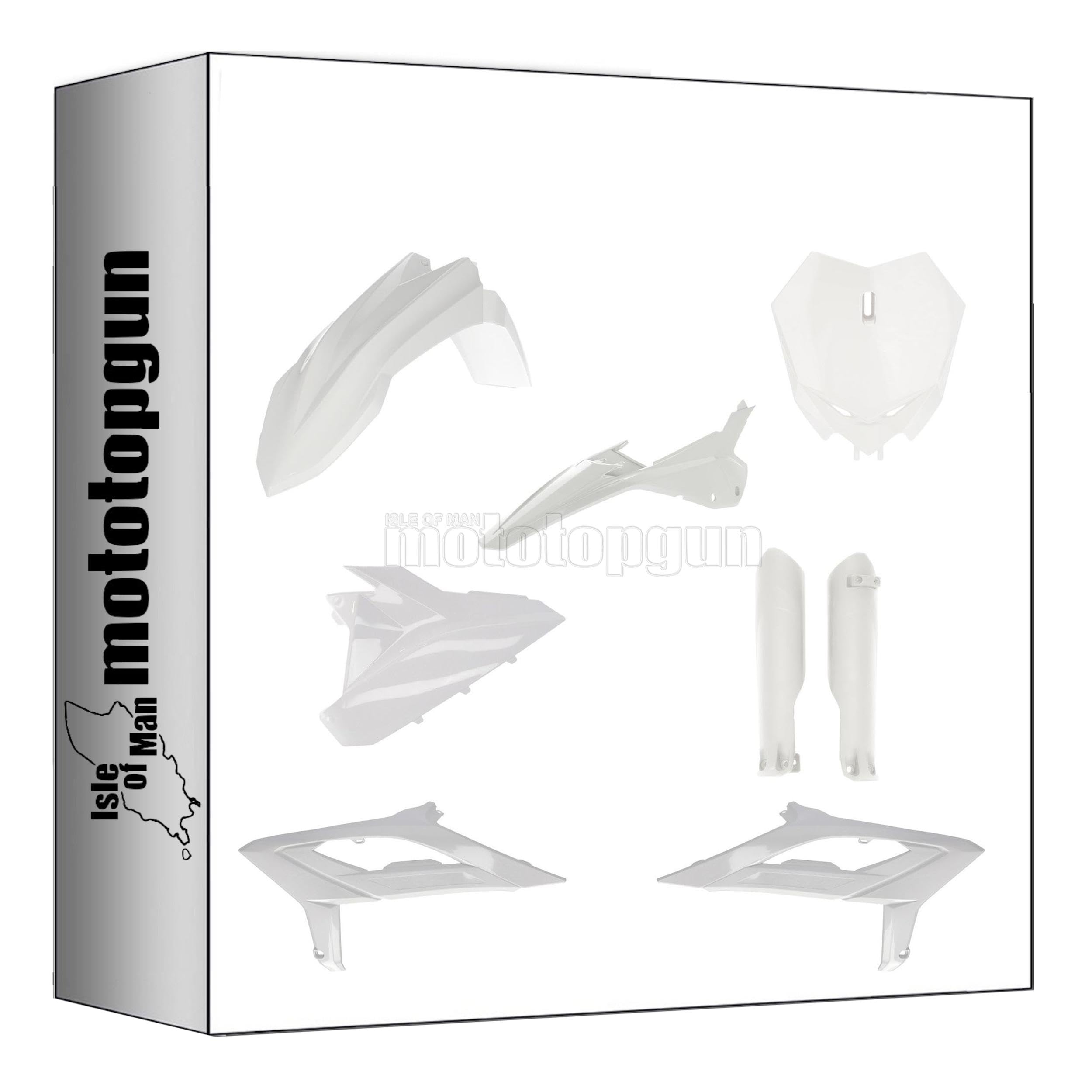 Kit plastique de remplacement blanc Acerbis compatible Beta RX 450 2023 - 3