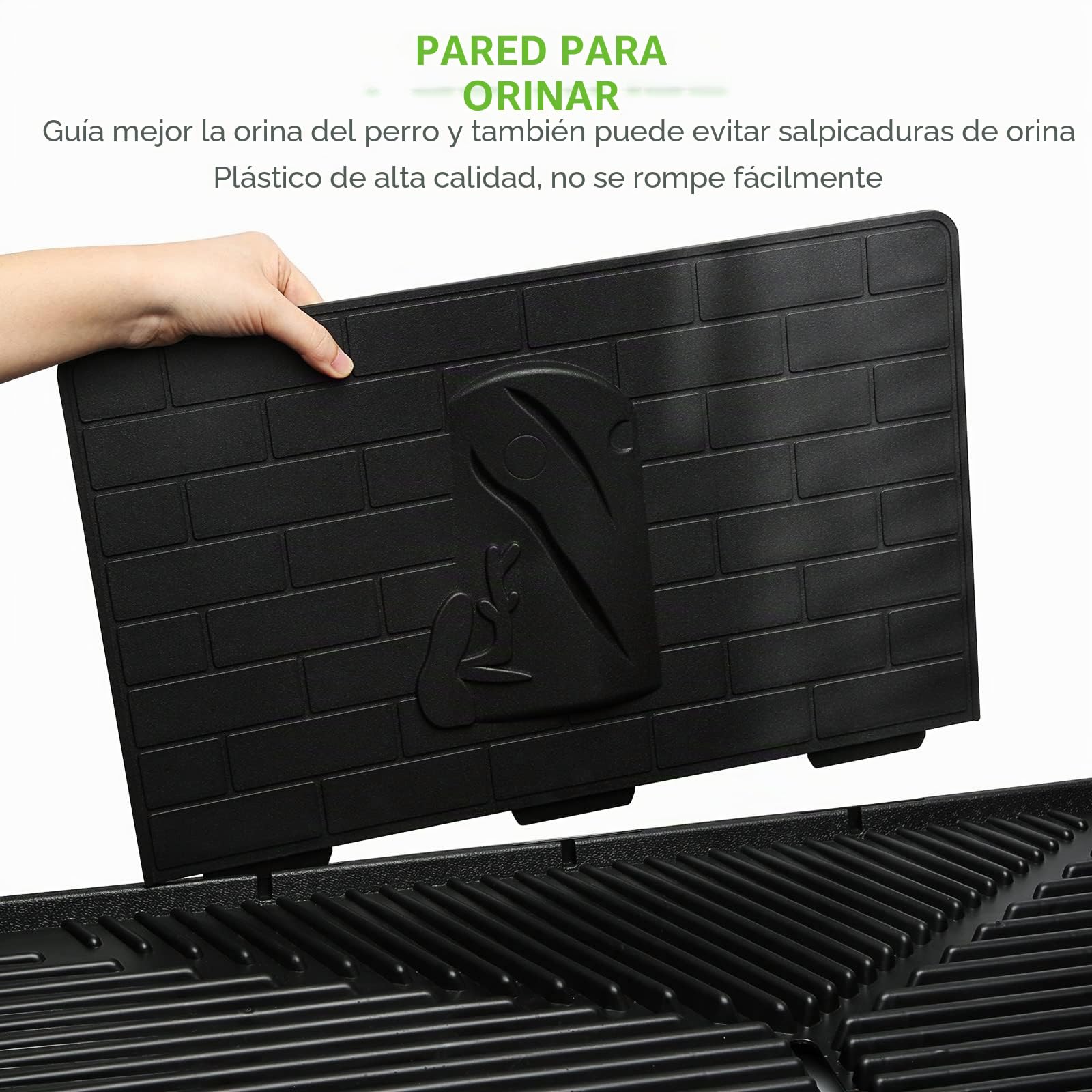 Hompet Inodoro para Perros Artificial con una Gran Bandeja, Almohadillas de Entrenamiento y césped Artificial para Uso Interior y Exterior, Ideal para Perros pequeños y medianos (76x51x7 cm)