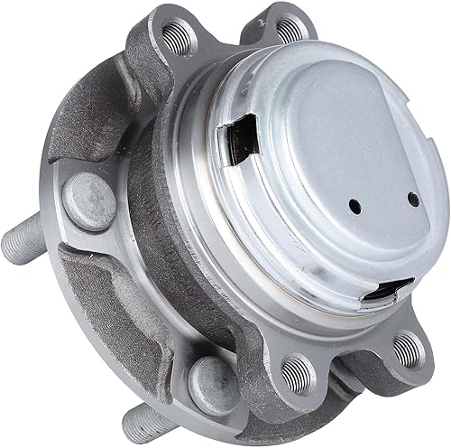 Miniatura 7 de cciyu Conjunto de cojinete de cubo de rueda, 1 pieza delantera izquierda derecha 5 lengüetas tiene ABS con sensor de anillo de tono BR930890 para