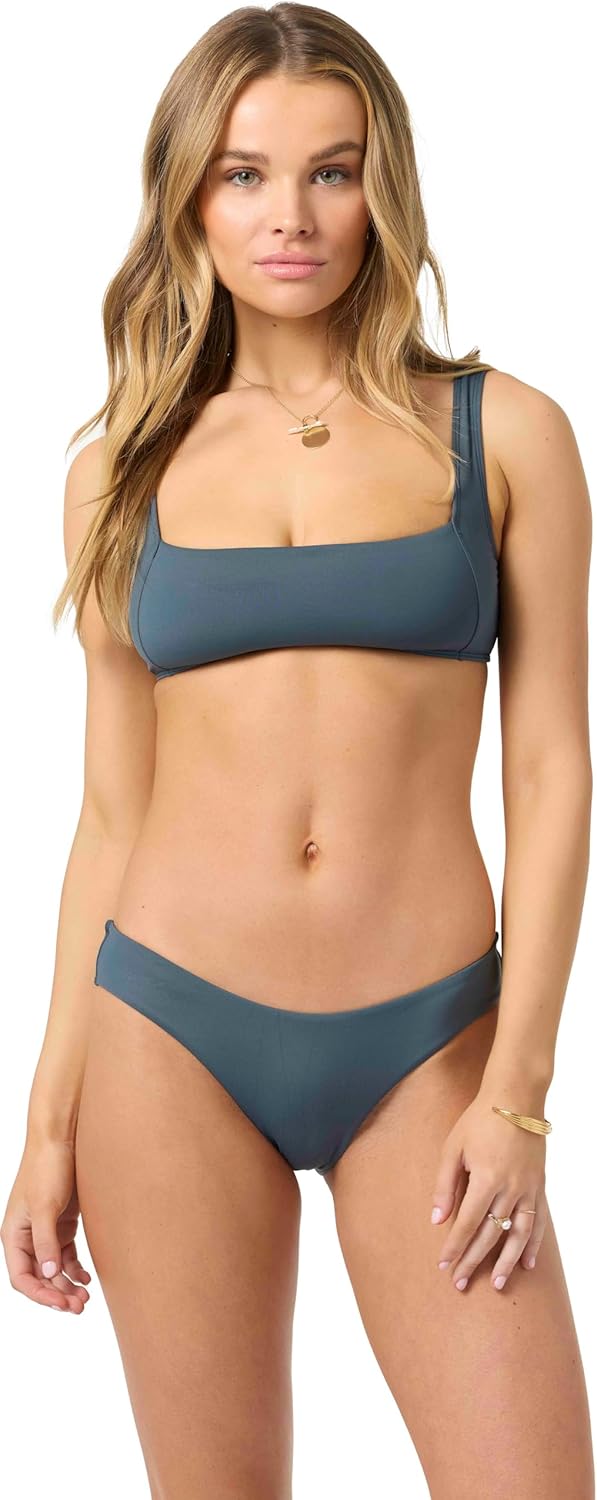 O'NEILL Women's Saltwater Solids Westwater Tank | Square Neck, Adjustable Straps