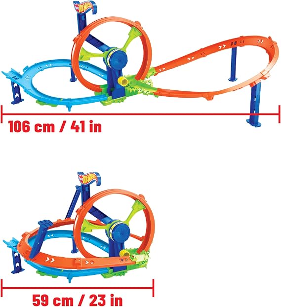 ​Hot Wheels Rapid Launch & Loop Track Set & Toy Car