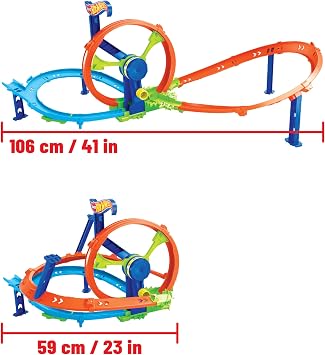 Hot Wheels Rapid Launch & Loop Track Set & Toy Car
