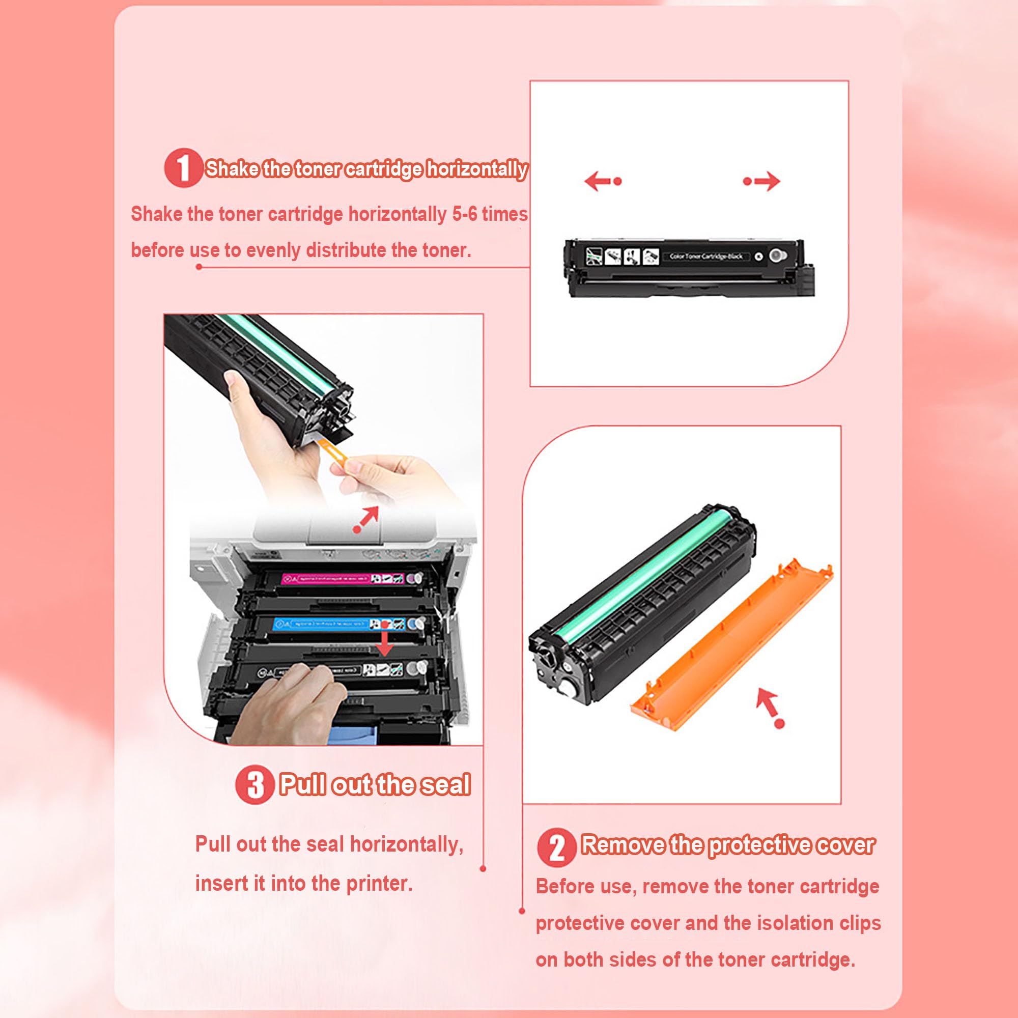Tonerkartusche C3224 (ohne Chip) Hohe Reichweite C3210K0 C3210C0 C3210M0 C3210Y0 Ersatztoner für Lexmark C3224, C3326, C3426, MC3224, MC3326, MC3426 Drucker, Druckerzubehör,Black-1pack