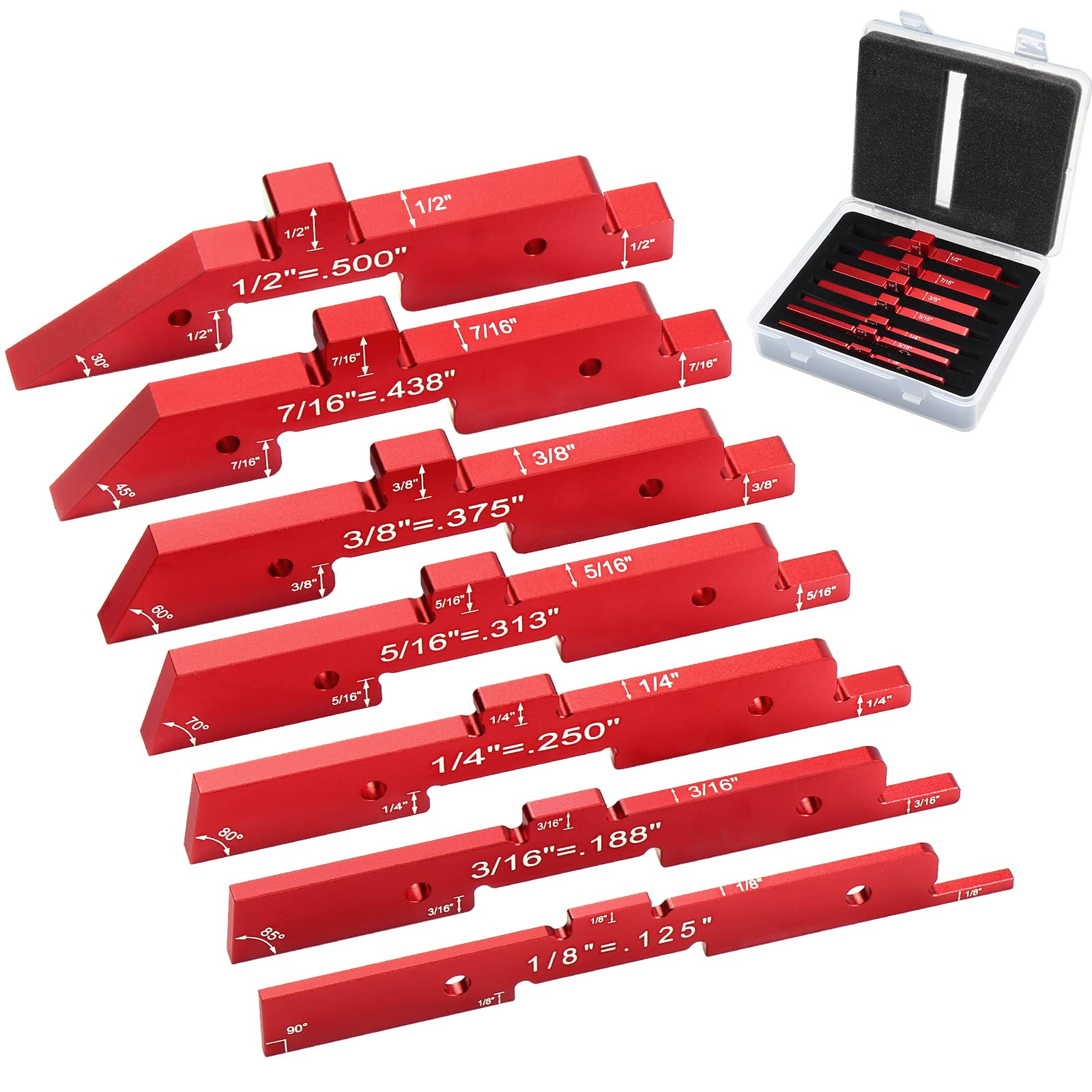 Buy KAGYIFLY Router Table Setup Bars, 7pcs Aluminum Precision Setup