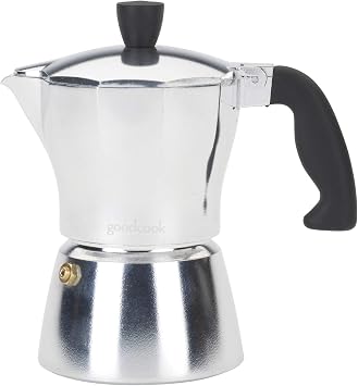 Goodcook Koffe 3-Cup Espresso Maker Aluminum Stovetop Moka Pot Coffeemaker Non-Electric