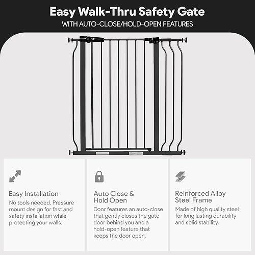 Miniatura 2 de BalanceFrom Puerta de seguridad fácil para puertas y escaleras con funciones de cierre automáticosujeción abierta
