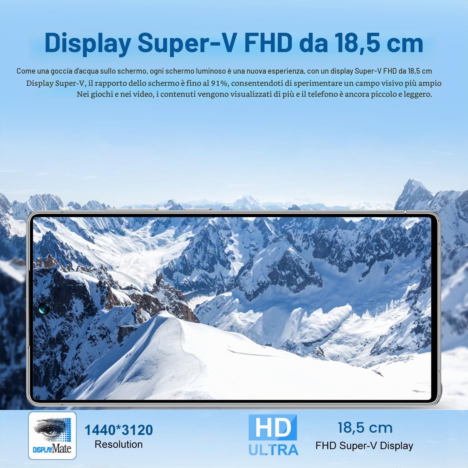 Smartphone B25Ultra da 7,3 pollici, 8 GB di RAM + 256 GB di ROM, supporta schede MicroSD fino a 128 GB, doppia SIM, 5G, Android 14, doppia fotocamera, sblocco tramite impronta digitale, grigio