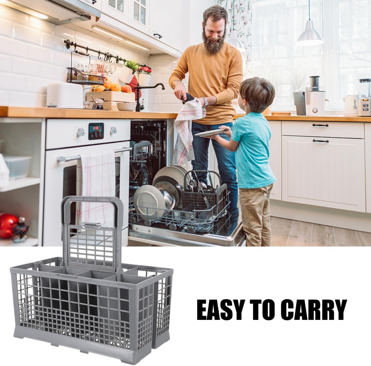 Dishwasher Draining Rack Tableware Draining Basket Silverware Basket Replacement