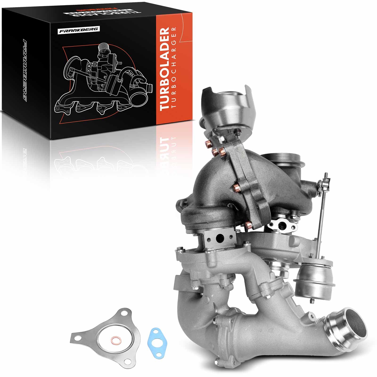 Frankberg Gas di scarico del turbocompressore 6510900980 | Compatibile con: Sprinter 5-T Box B906, Classe E W212, Sprinter 3-T Box B906, Sprinter 46-T Box B906, Sprinter 35-T