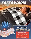 MEREZA Flannel Double Sleeping Bag for Adults Cold Weather, XL Queen Size Sleeping Bag for All Season 2 Person Big and Tall Sleeping Bags for Camping 0 Degree with Pillow