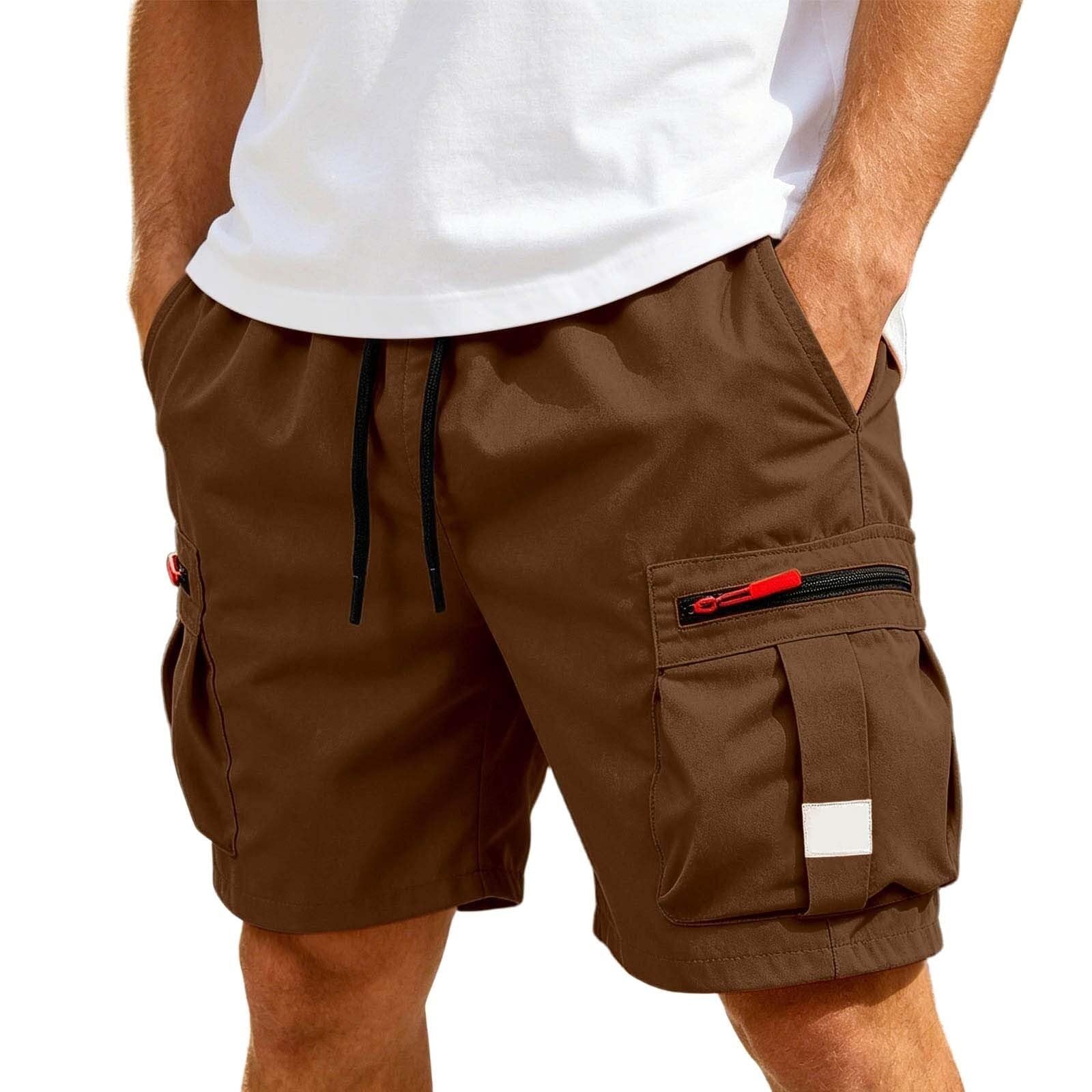 Short cargo pour homme - Pantalon court d'été - Pantalon de travail