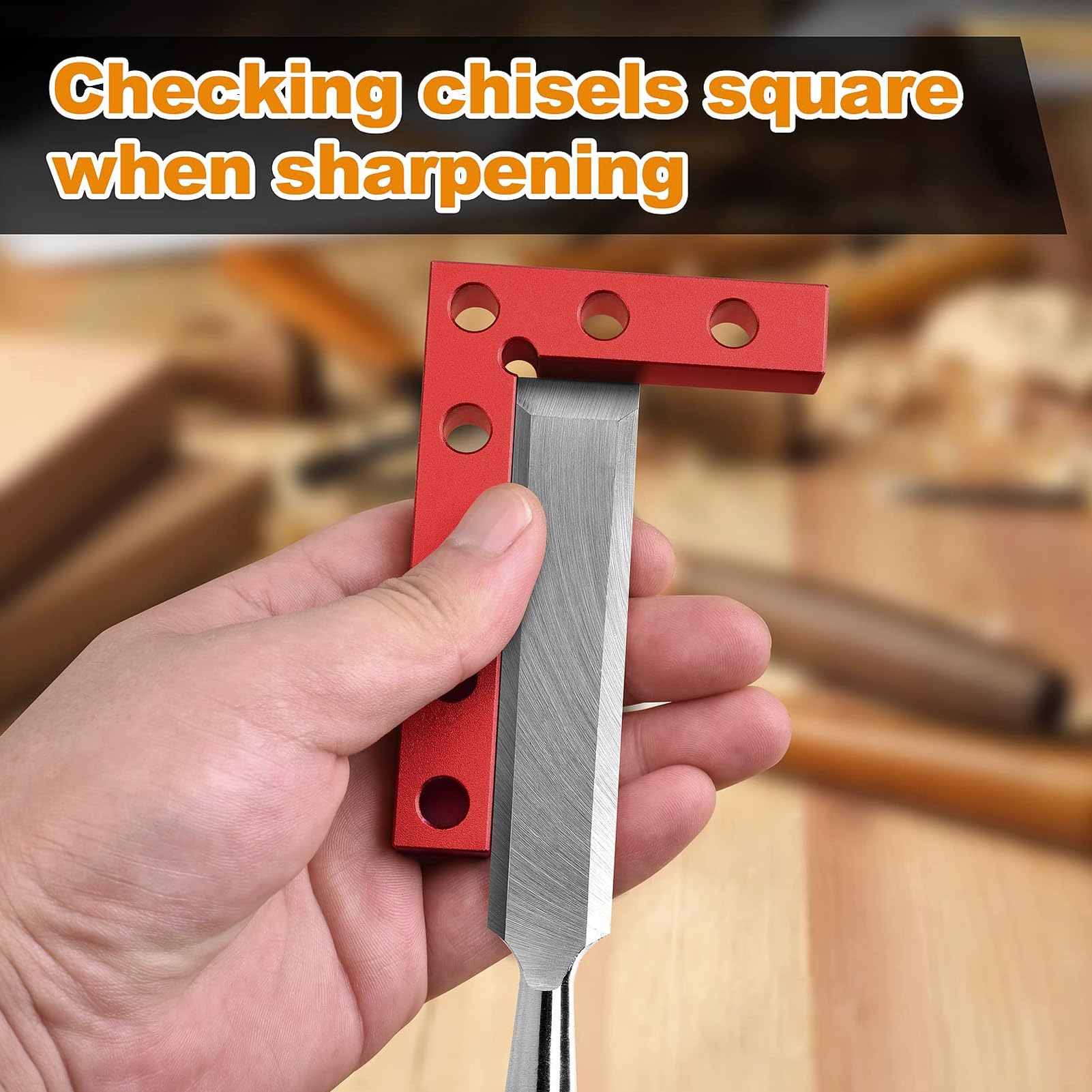 Mini Small Square, 90 Degree Quick Measuring Aluminum Alloy Woodworking Ruler Small Square Center Finder Tool for Carpenter, Pencil Marking or Drill Bit