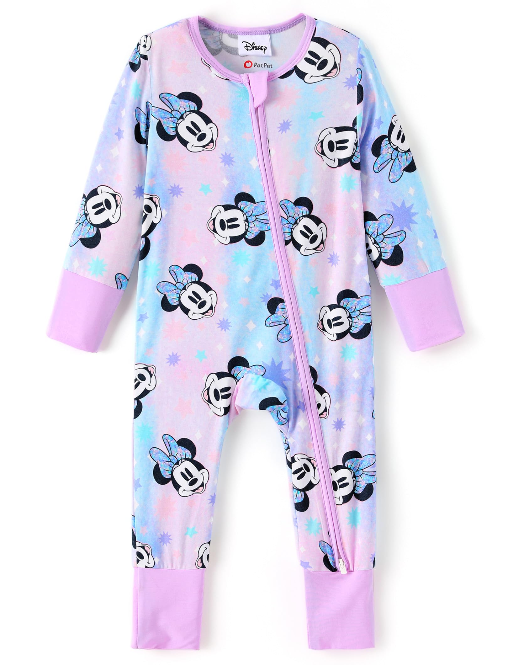 Disney Baby Viscose Made from Bamboo 2-Way Zipper Footie Outfit NB to Inf