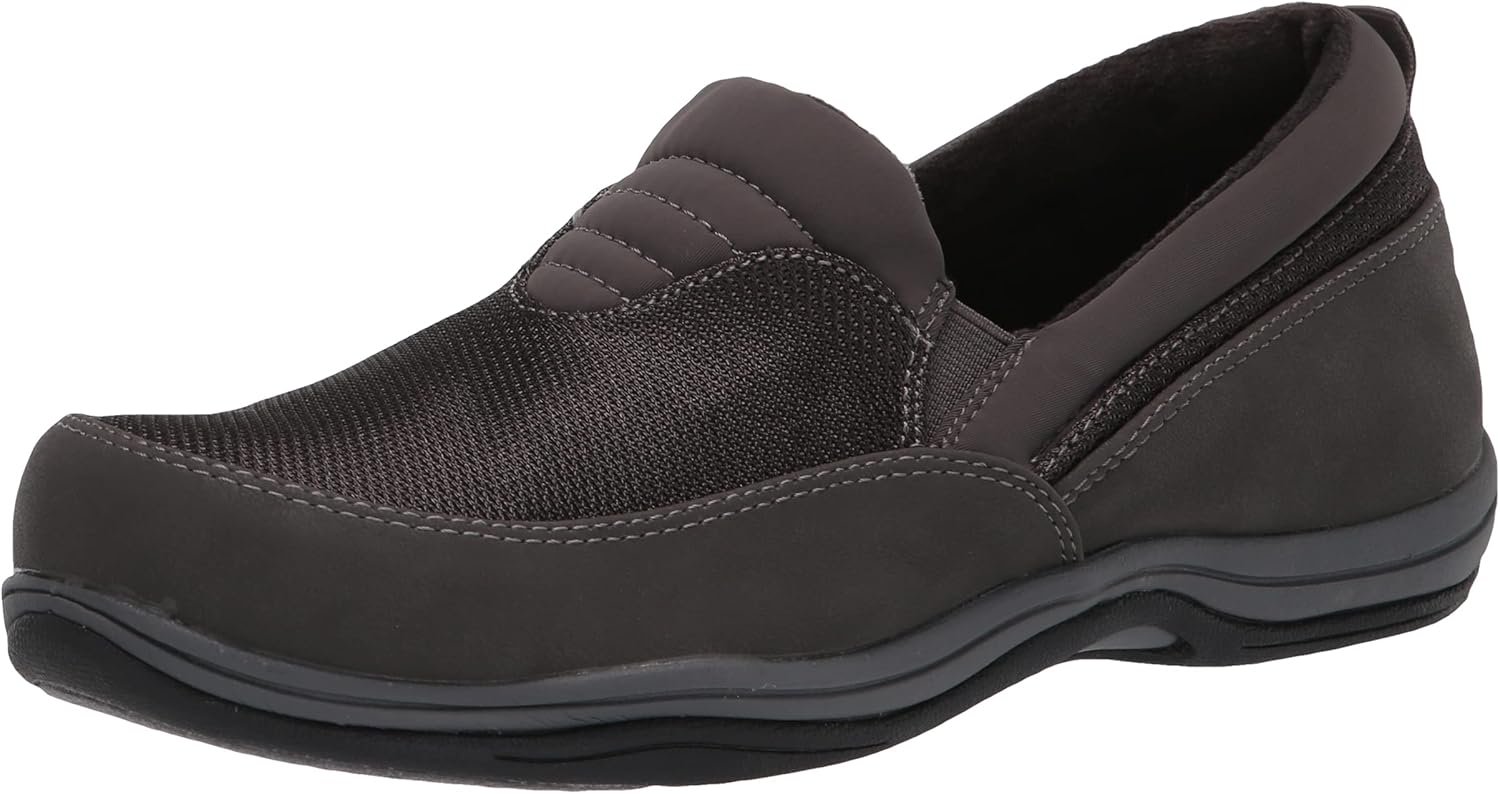 Easy Street Women's Adita Sport Casual Sneaker, Grey Matte/Grey Multi Fabric/Neoprene/Gore, 6 Wide