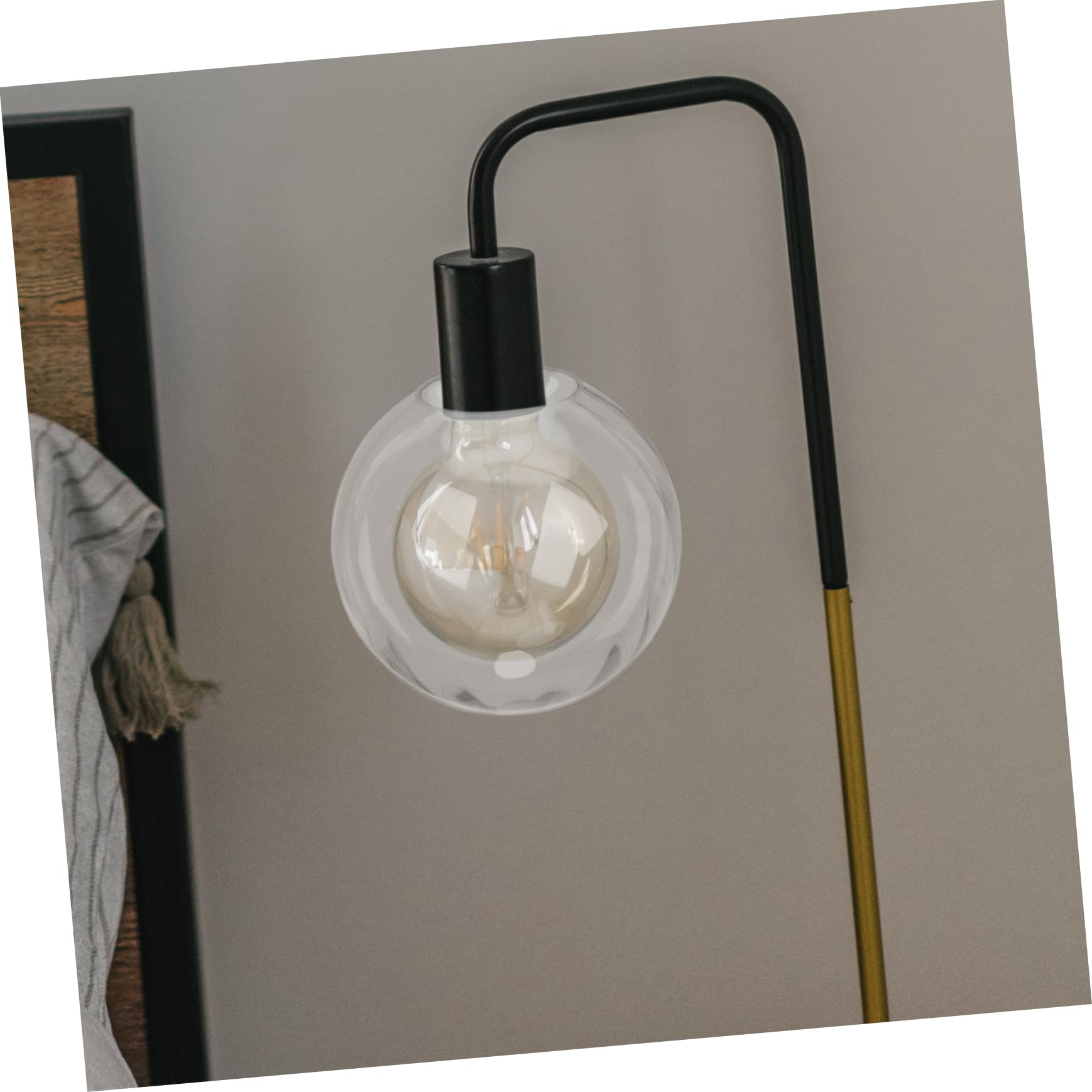 OSALADI Paralume in Vetro a Globo G9 10 Cm Trasparente Set 2 Pezzi per Lampade da Soffitto e Applique Illuminazione Domestica Globi di Ricambio per Lampadari Sala Soggiorno Camera
