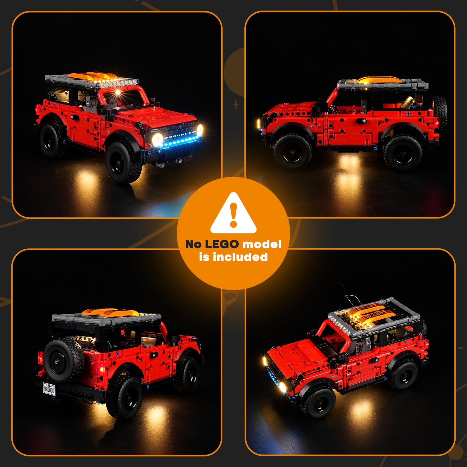LIGHTAILING Light for Lego-42213 Ford Bronco SUV, Led Lighting Kit Compatible with Lego Building Blocks Model - Image 2