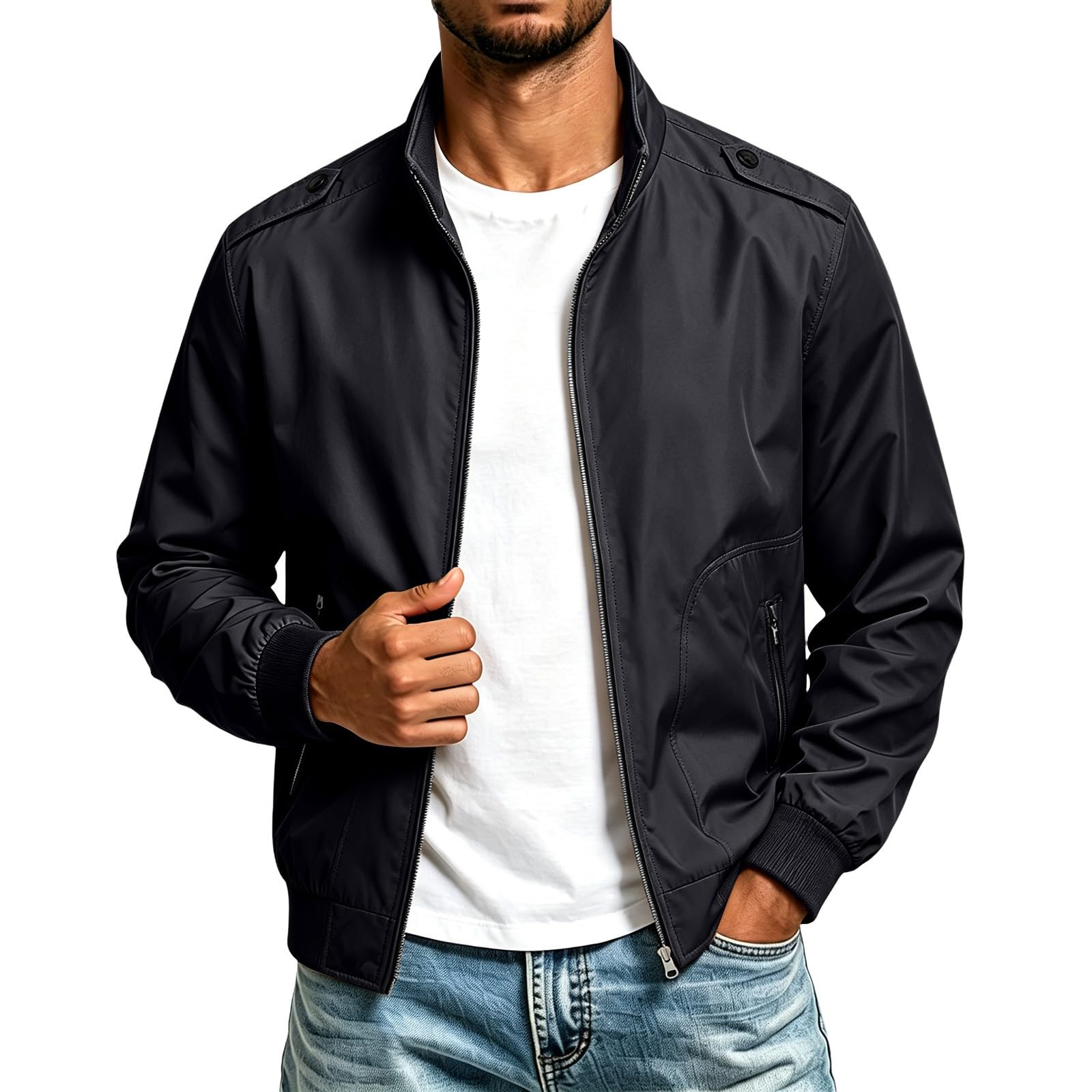 Générique Veste Homme Hiver Pardessus Coupe Vent Des Poches Décontracté Trench-Coat, Classique Pardessus Doublure Thermique D'hiver Vestes De Pour Réunions Entre Amis En Automne Et Hiver