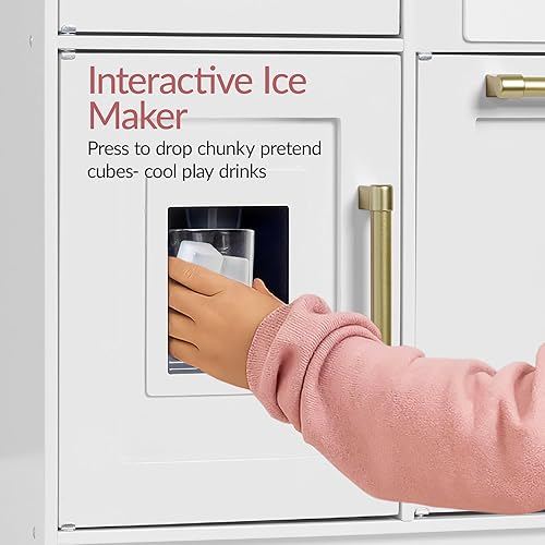 Miniatura 7 de Best Choice Products Cocina de juego de simulación para niños, juego interactivo de madera para niños, pizarra enmarcada para guardar juguetes, 11