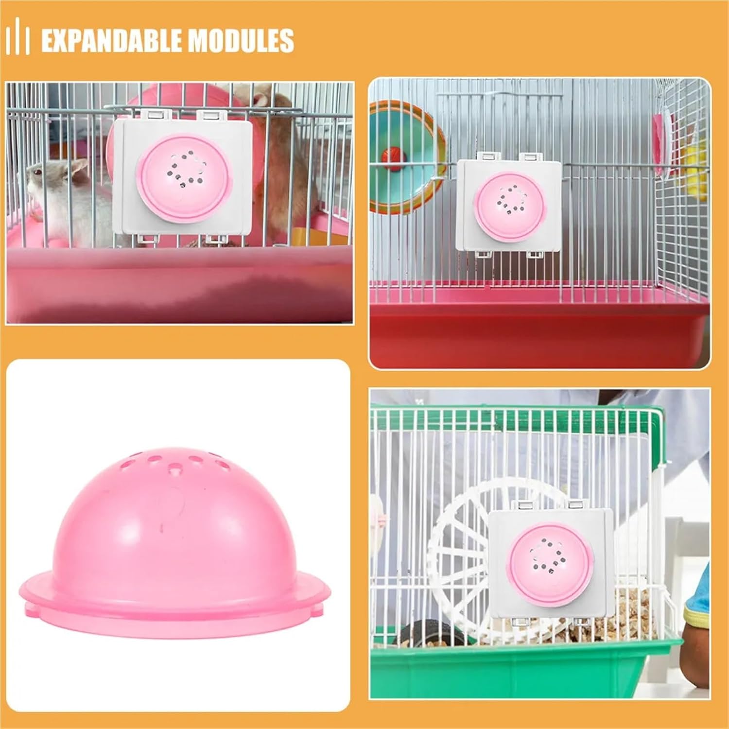 Hamster Tubes 20Pcs Hamster Tunnel Connectors, DIY Small Pet Cage Tubes for Interactive Play