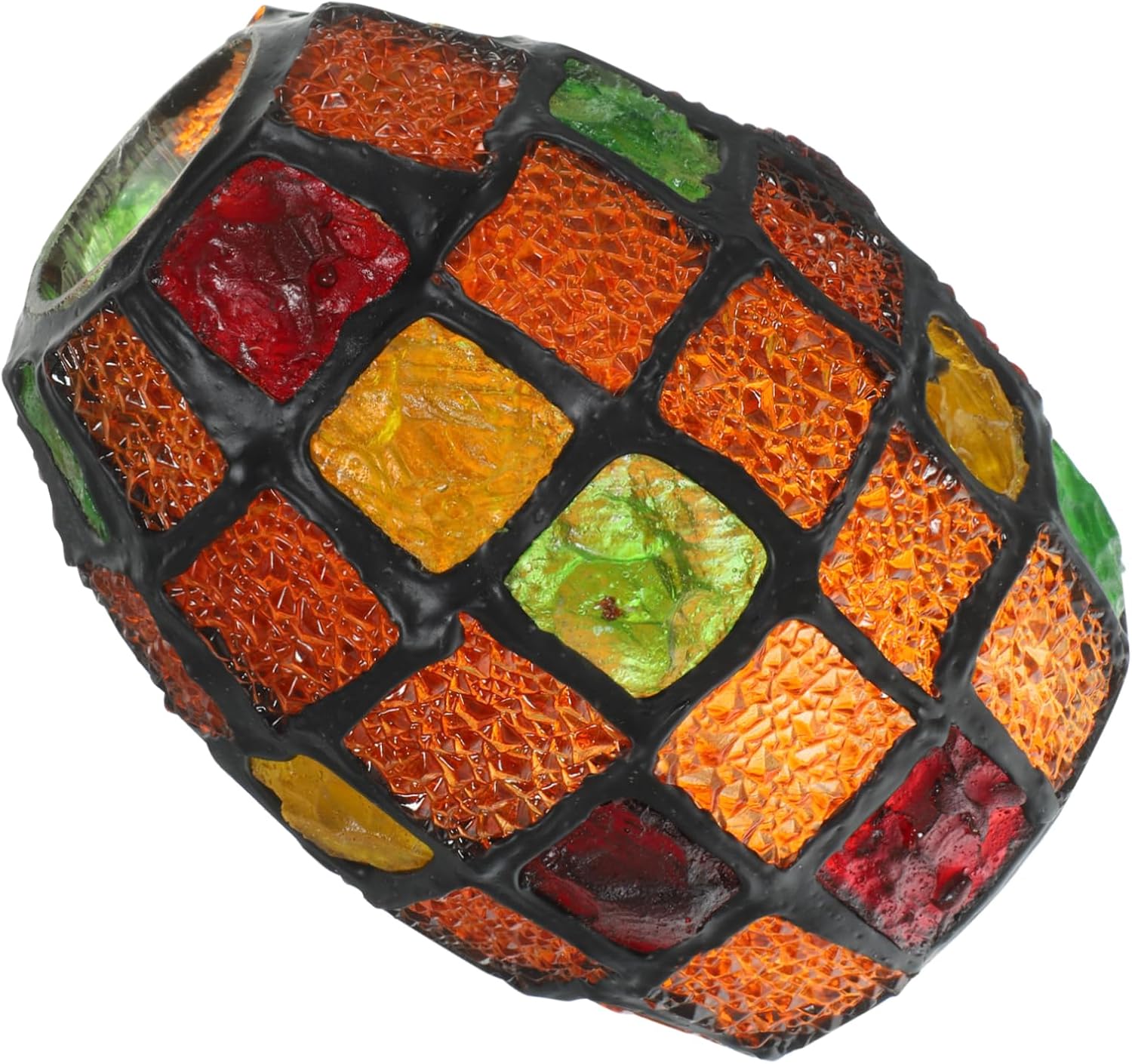 BESTonZON Colorful Glass Lamp Shade for Indoor Lighting Minimalist Design Replacement Cover for Hallway and and Elegant Softens Light Fits Fixtures