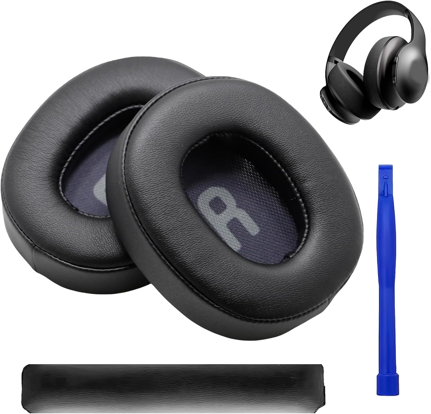 1 Pair Memory Foam Replacement Ear Pads and 1 Headband for JBL Tune 700(700BT)/710(710BT)/720(720BT)/750(750BT,750BTNC)/760(760NC) Headphones