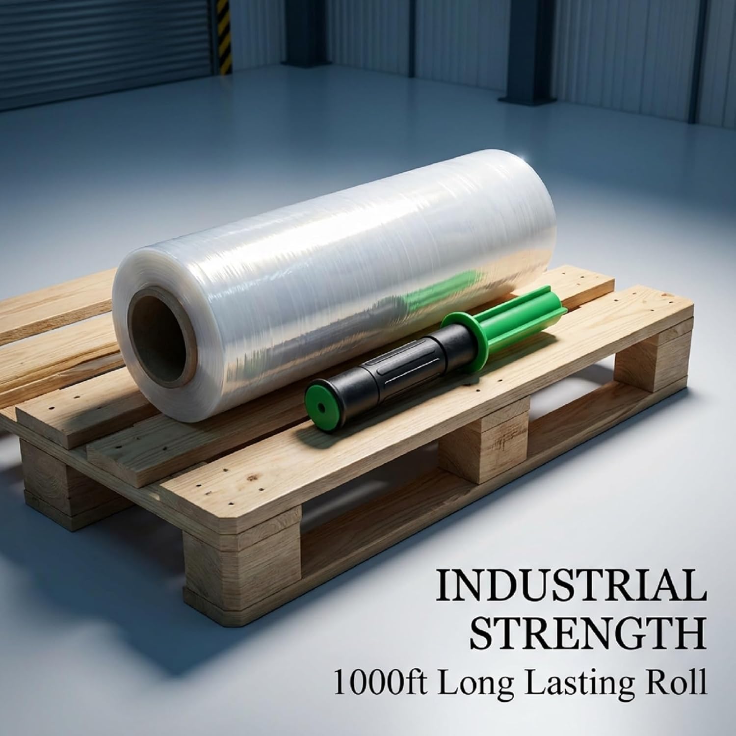 Stretch Film Wrap for Moving, 3 Pack 15 Inch x 1000ft 70 Gauge, Plastic Wrap for Moving with Handle, Packing, Shipping, Pallet & Furniture Protection