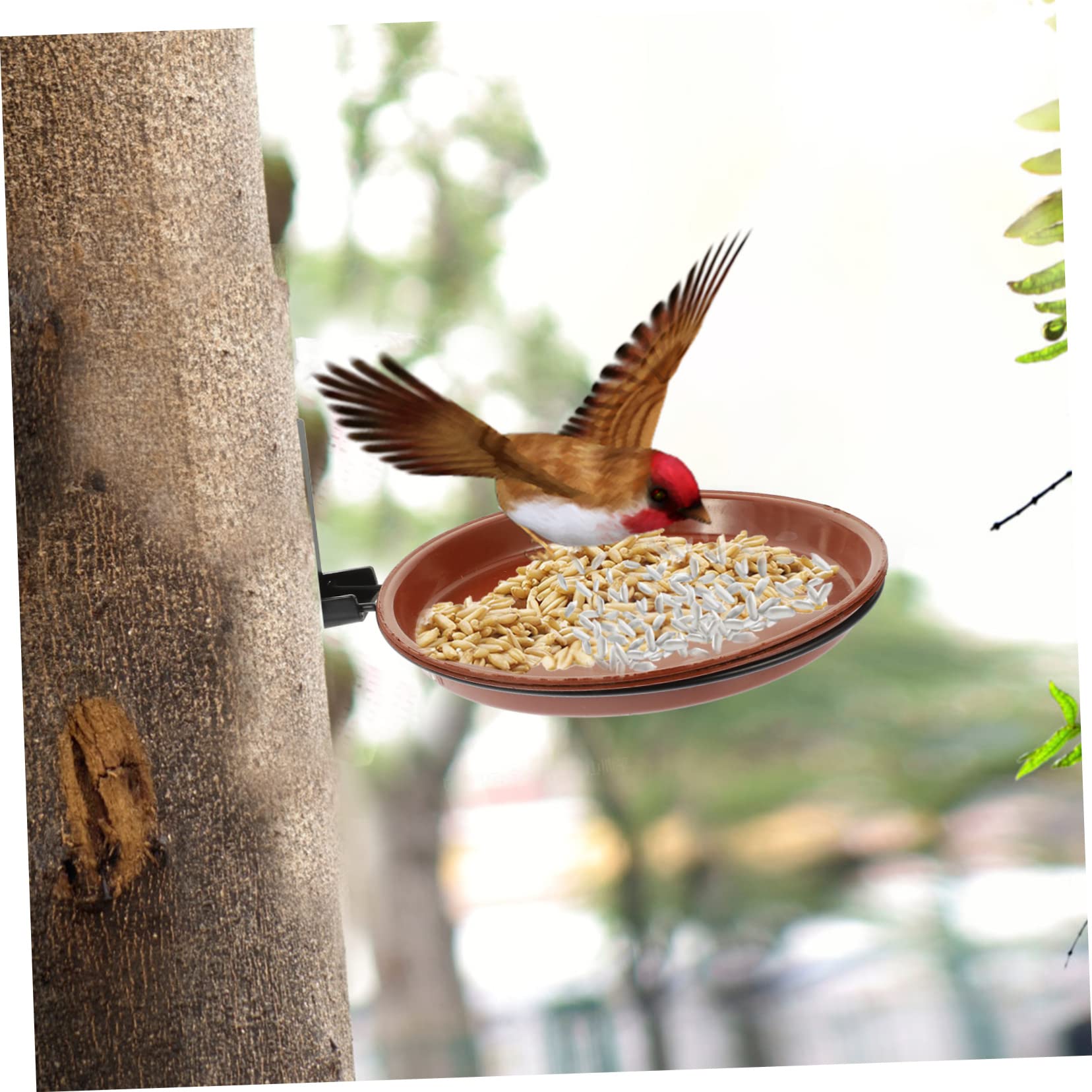 SUPVOX 5juegos Comedero Colgante y Bebedero para Pájaros De Alimentación y Baño para Jardín De Decorativo y Resistente para Exterior