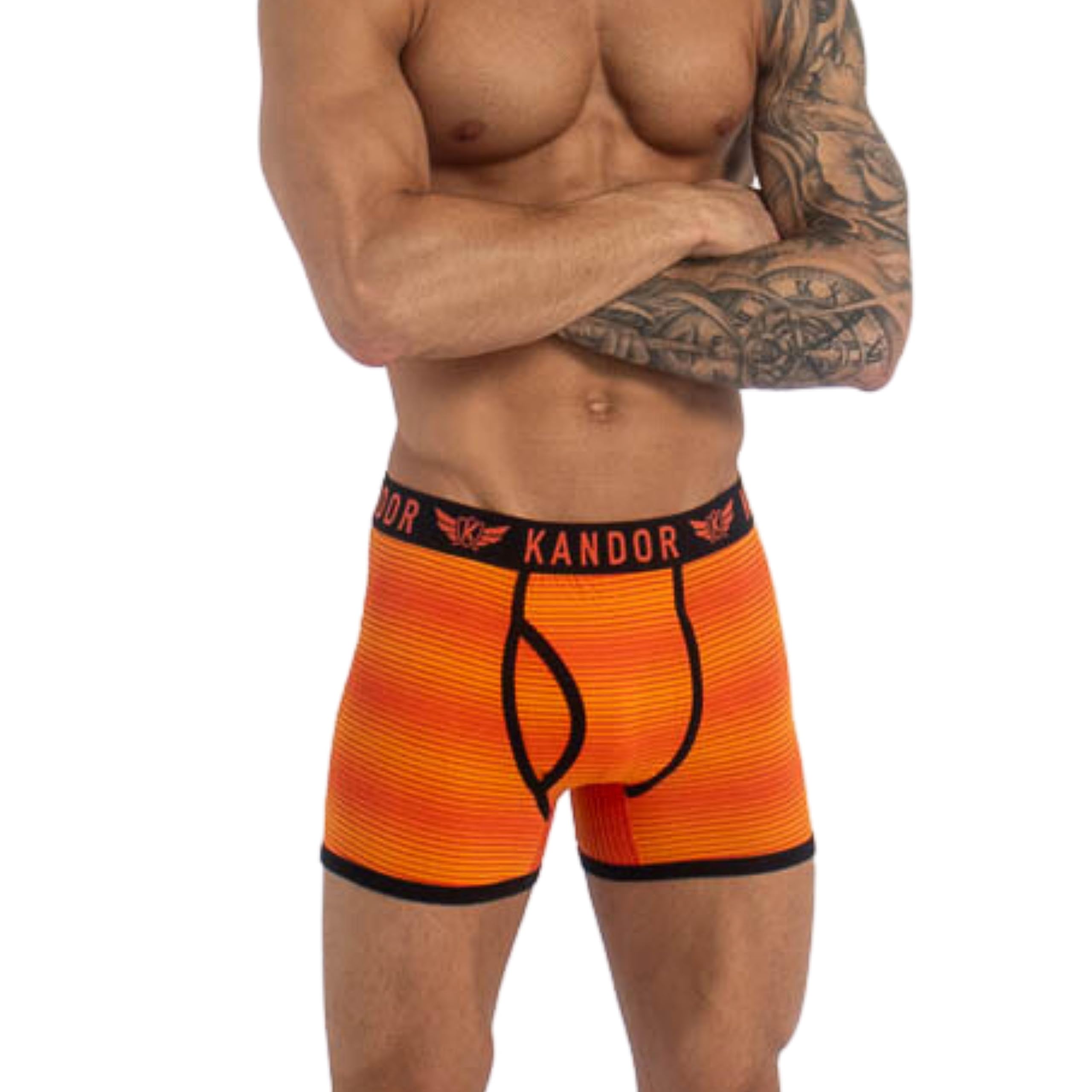 Kandor Baumwoll Boxershorts Herren – 7er Pack, Bunte, Schwarze & Farbige Unterhosen für Männer Set, Dehnbare Herren-Unterwäsche aus weiche Baumwolle, Slipboxer mit Gummibund (M,JECKERS Pack B)
