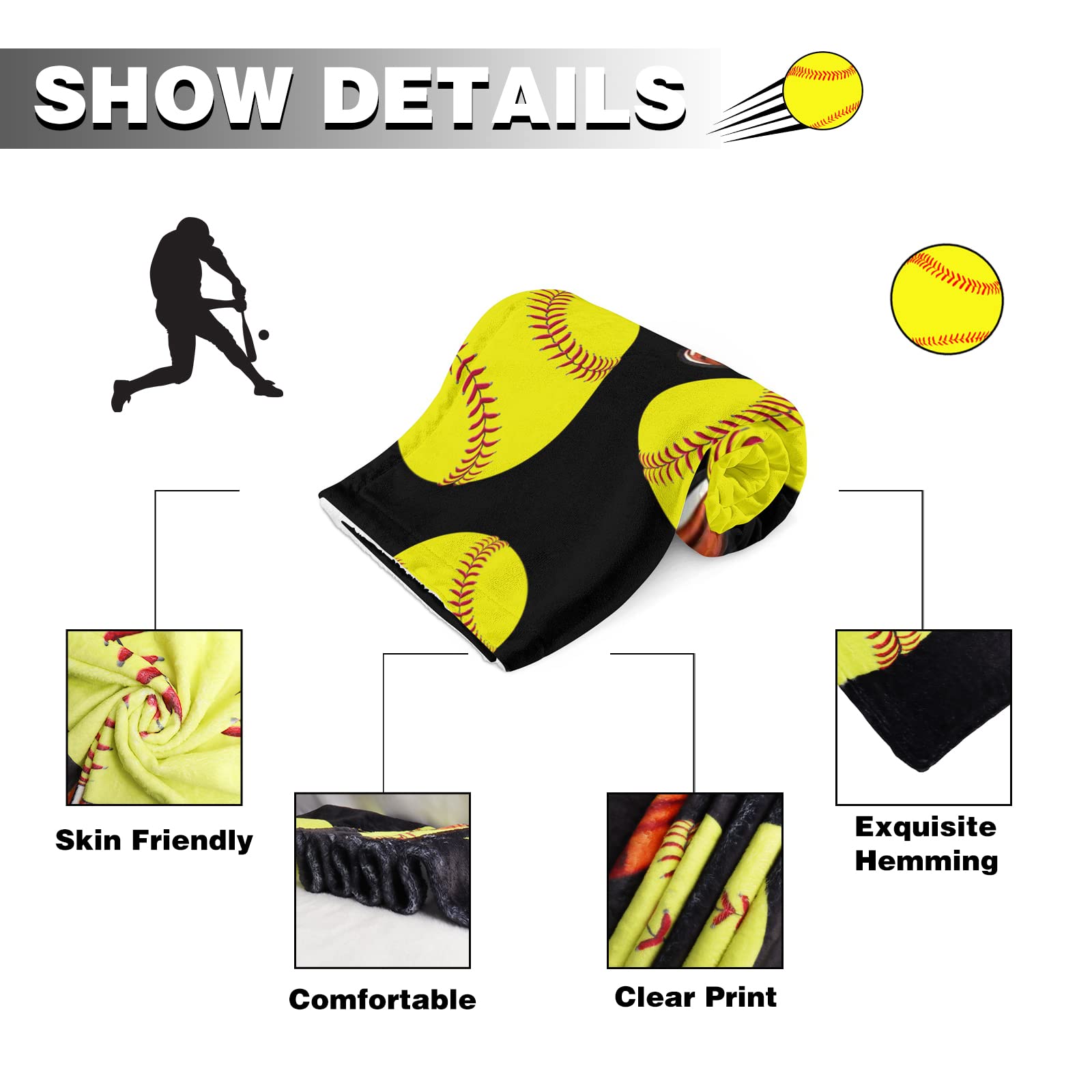 Weiche Softball-Decke Als Kuscheliges Geschenk – Für Kinder, Jugendliche & Erwachsene