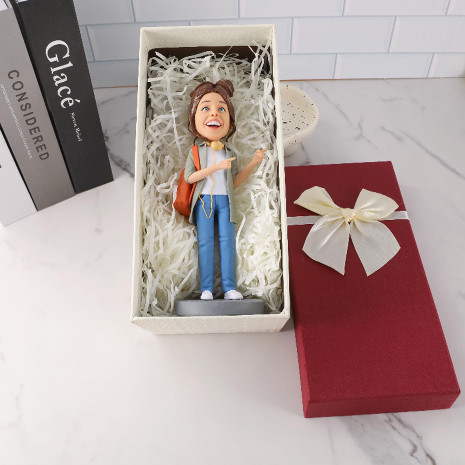 Amazon.co.jp: Drawelry カップルボブルヘッド 結婚式 似顔絵 オーダー 