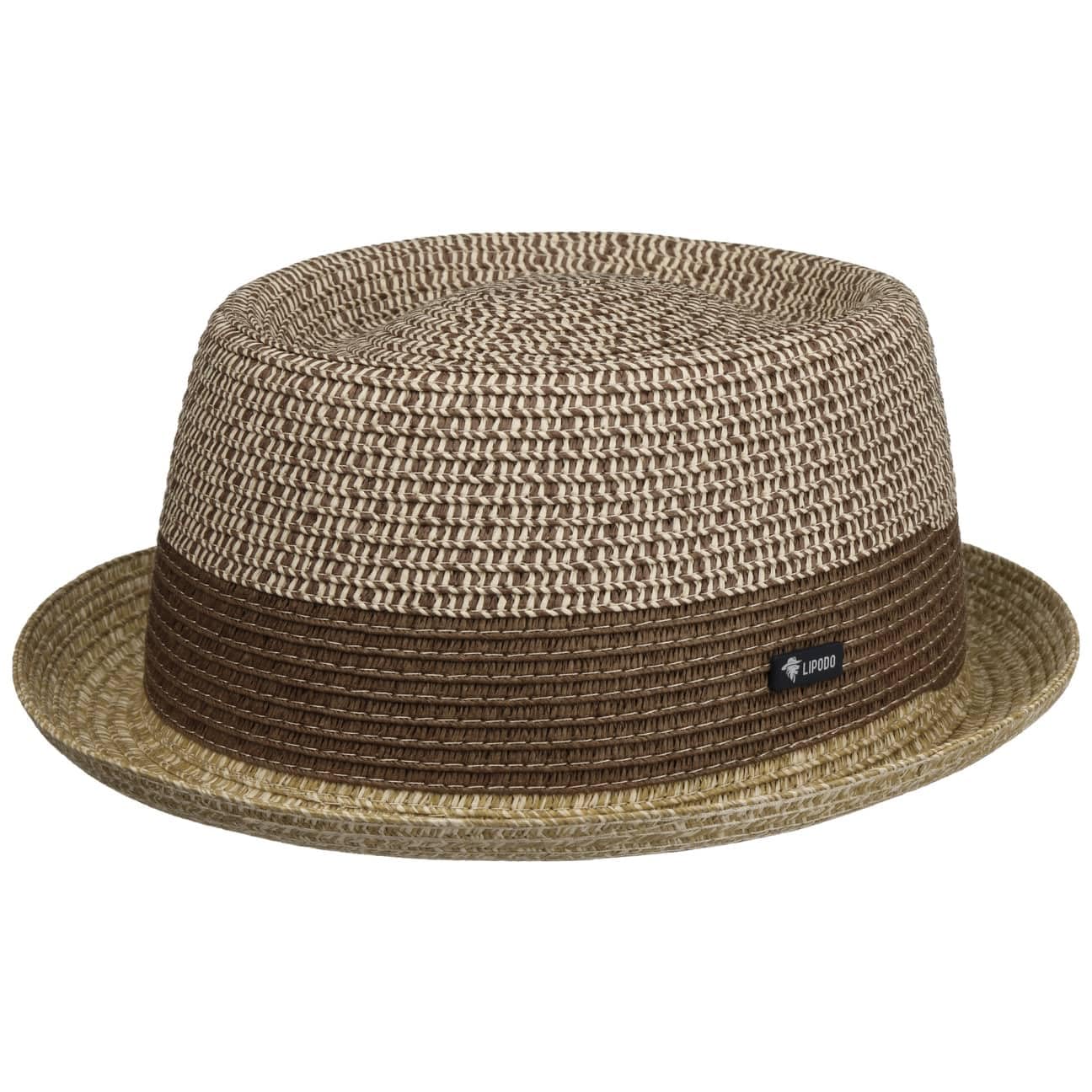 Lipodo Ennario Pork Pie Classic Straw Melange Travel in Italy Men Summer