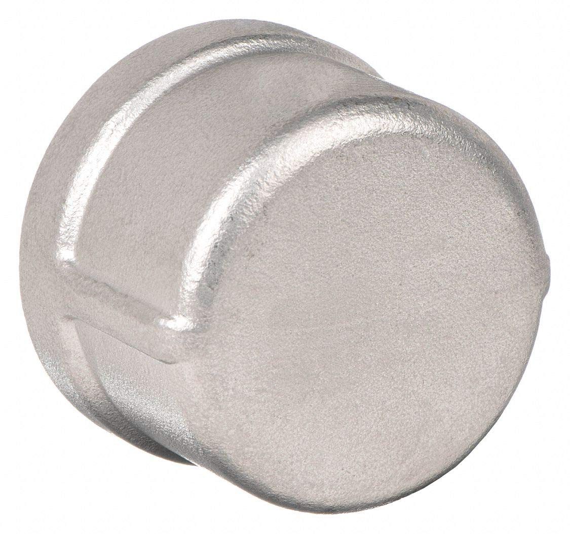 Cap, 1/8 in, 304 Stainless Steel, 150 PSI