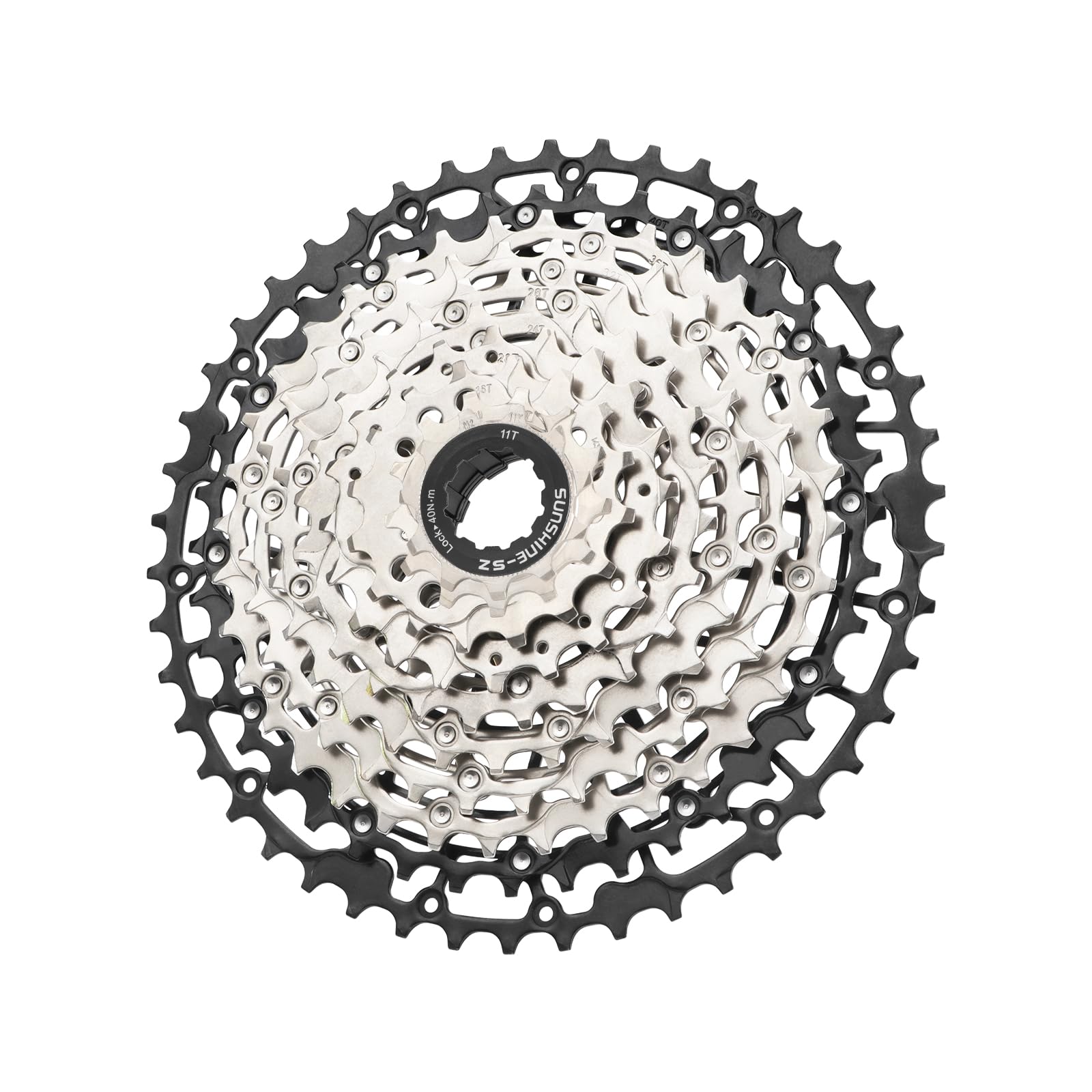 MEROCA 10/11/12/13 Speed Cassette Ultra-Light 11-52T Bike Cassette Fit Mountain Bike/Road Bike/XC/DH/AM, Compatible with Sh*Mano HG Hub Driver (11 Speed, 11-46T)