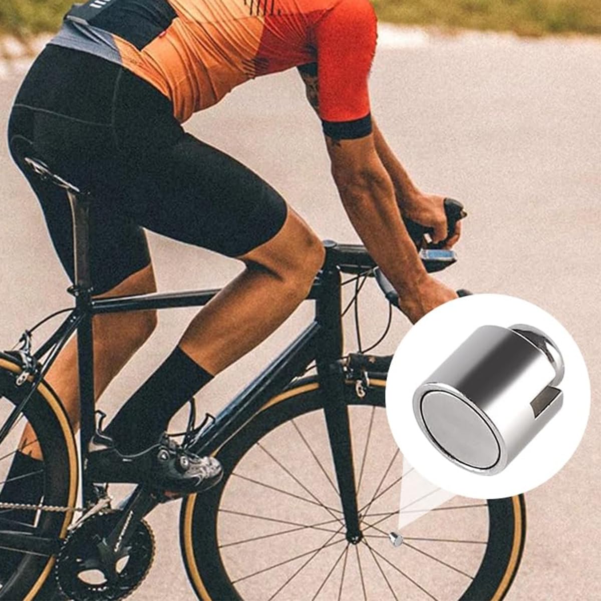 Aimants Magnétiques Pour Compteur de Vitesse de Vélo, Lot de 2, Pièces de Rechange Universelles Argent