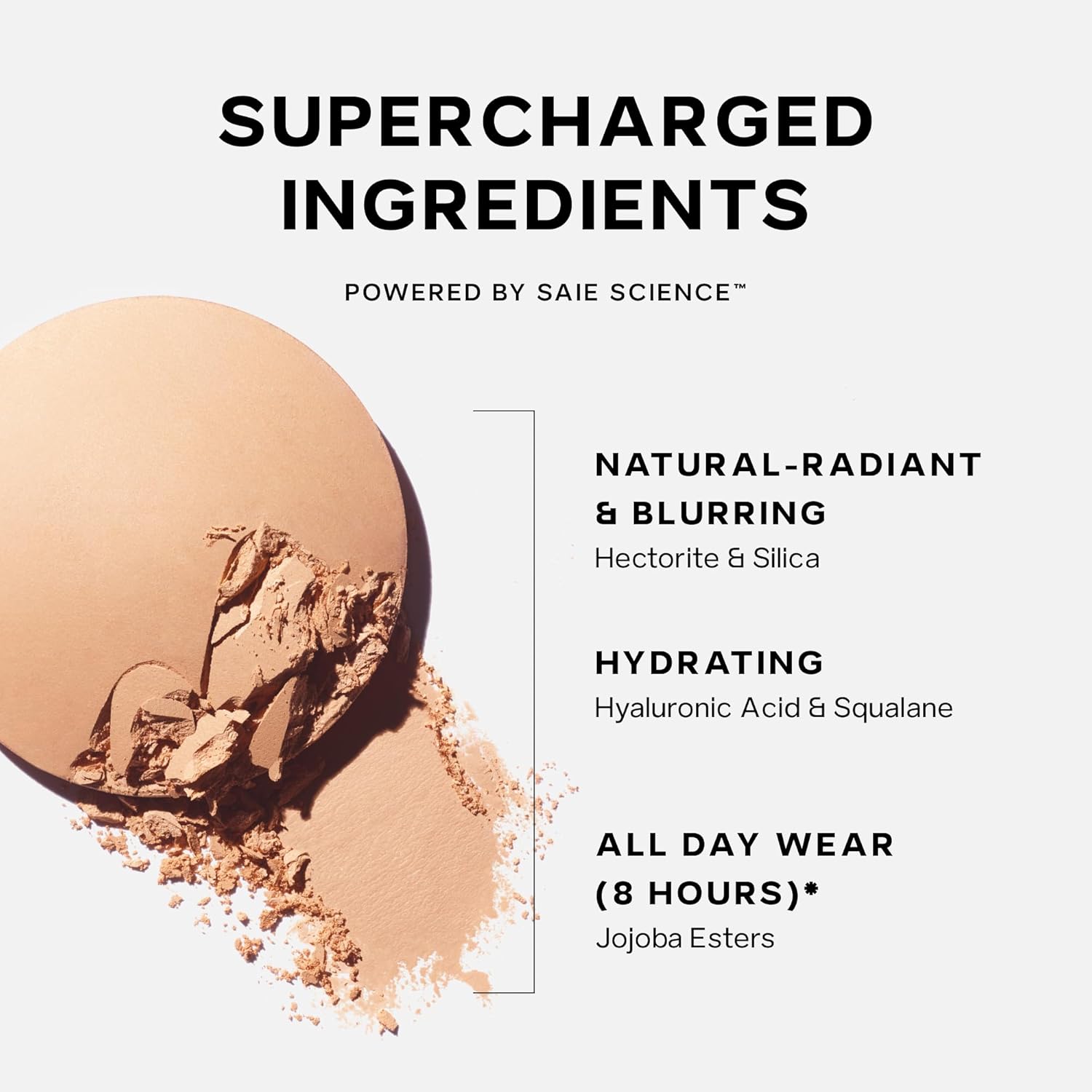 Saie Slip Tint Baked Setting Powder - Translucent Powder for Face Makeup with a Natural-Radiant Finish - Blurs, Brightens & Smooths Complexion - Translucent 2 - Light to Medium (0.24 oz) - Image 7