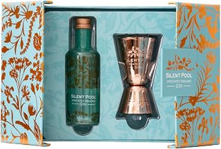 Silent Pool Gin Gift Box - 5cl Miniature & Branded Jigger - Premium Signature Gin - Gin Gift Set - 43% ABV