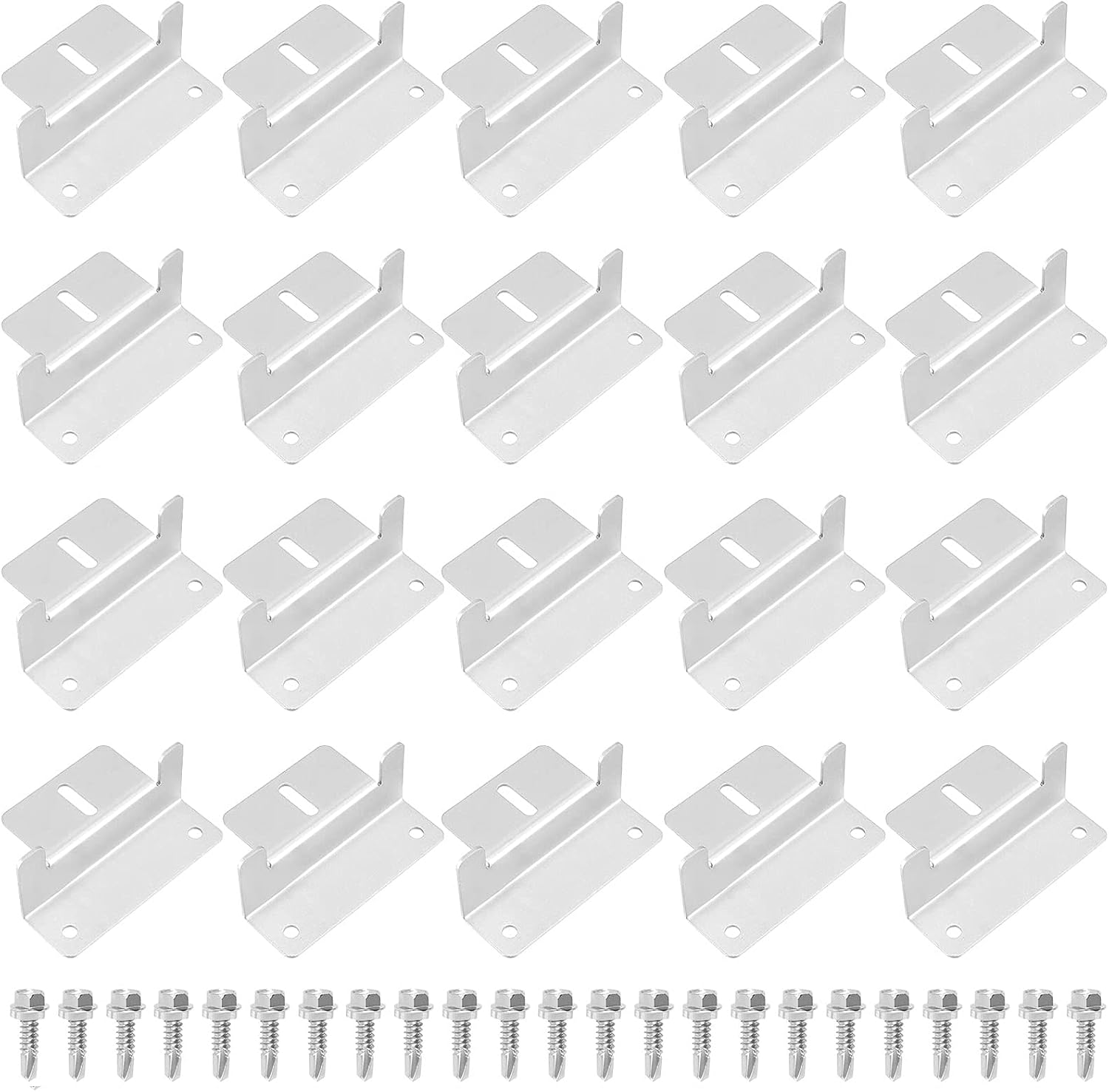 SEHOI 5 Sets 20 PCS Solar Panel Mounting Z Bracket, Solar Panel