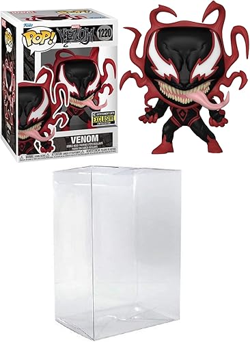 Funko Pop! Marvel: Venom - Venom Carnage Miles Morales Entertainment Earth Exclusivo incluido con un protector de ático de Byron