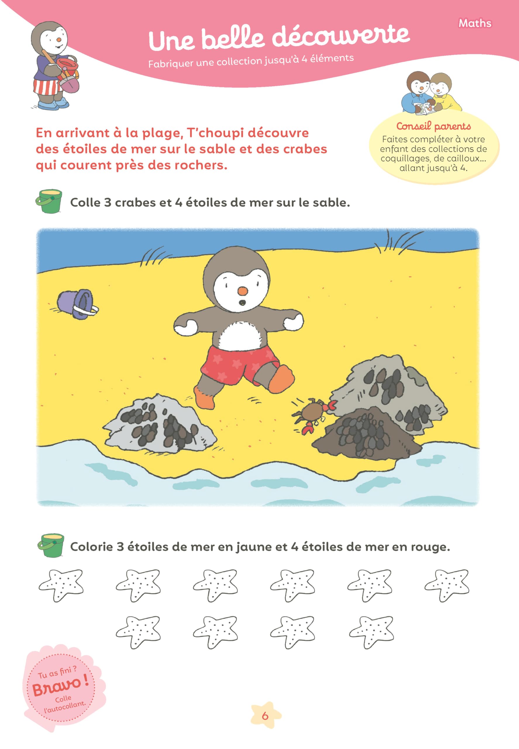 Mon T'choupi Vacances 2026 - J'entre en Moyenne Section - Un cahier complet, éducatif et ludique avec des stickers et des autocollants - Maternelle dès 3-4 ans: MS vers la GS