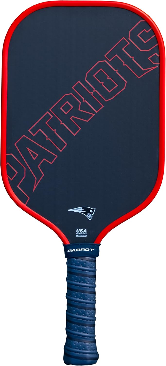 Team Golf Parrot Paddles NFL New England Patriots Pro-Formance Pickleball Paddle (Wordmark)