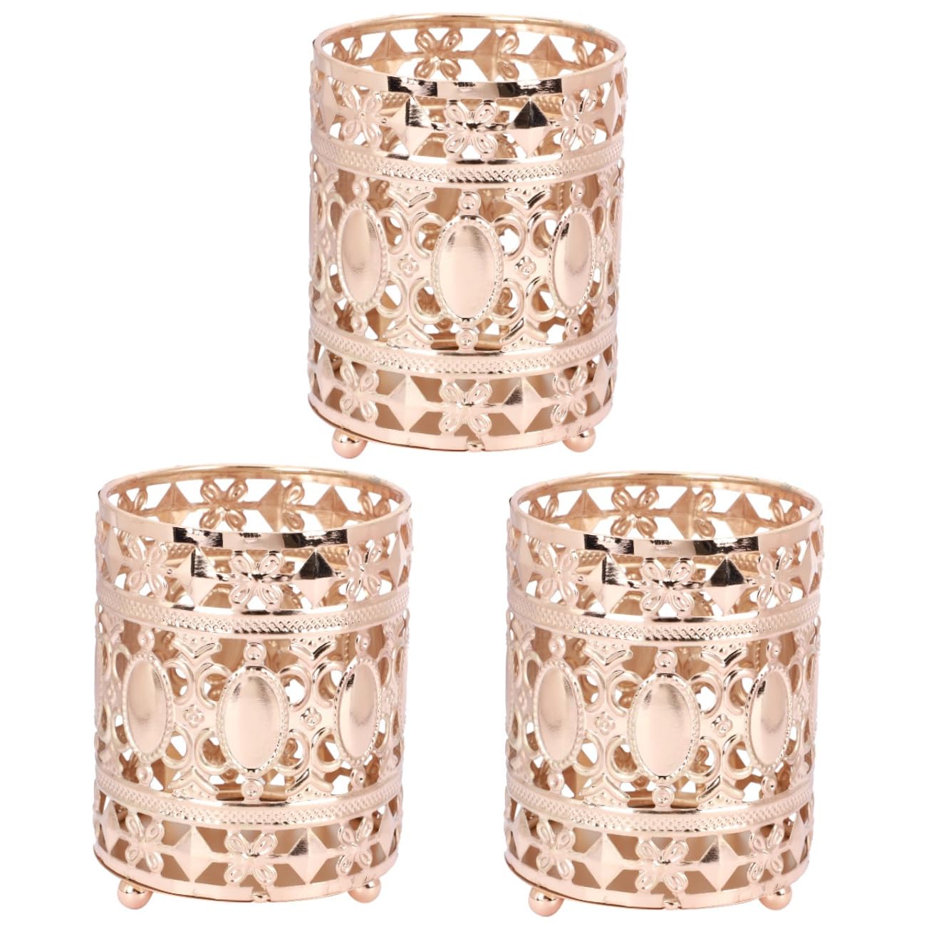 Boîtes de rangement maquillage support en métal LED pour cosmétiques de bureau