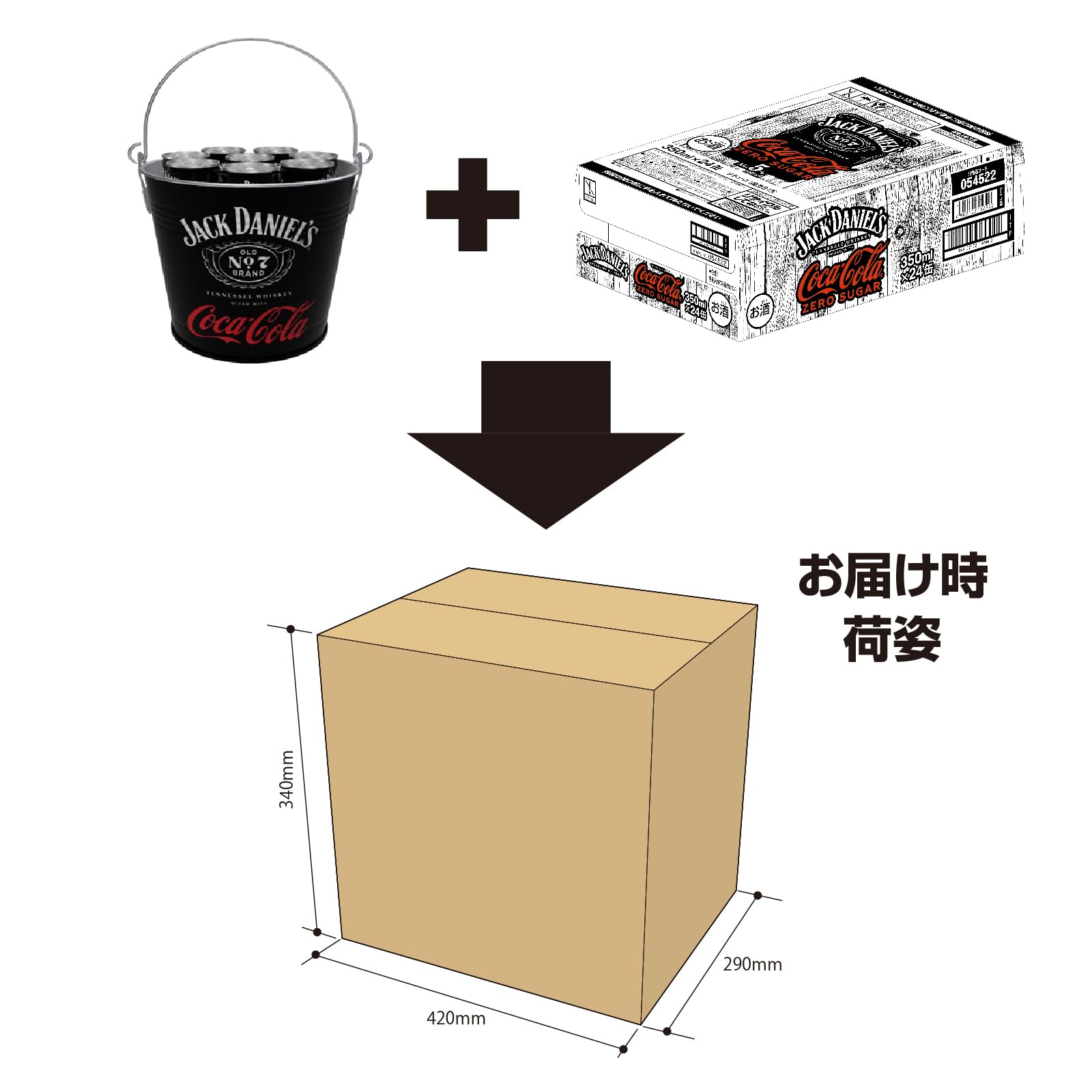 Amazon.co.jp: [【ティンバケツ付き】 ジャックダニエル ＆ コカ 