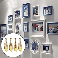 Vista 6 de Juego de 50 anclajes autoperforantes para paneles de yeso con kit de tornillos, anclajes de pared de acero chapado en zinc y tornillos