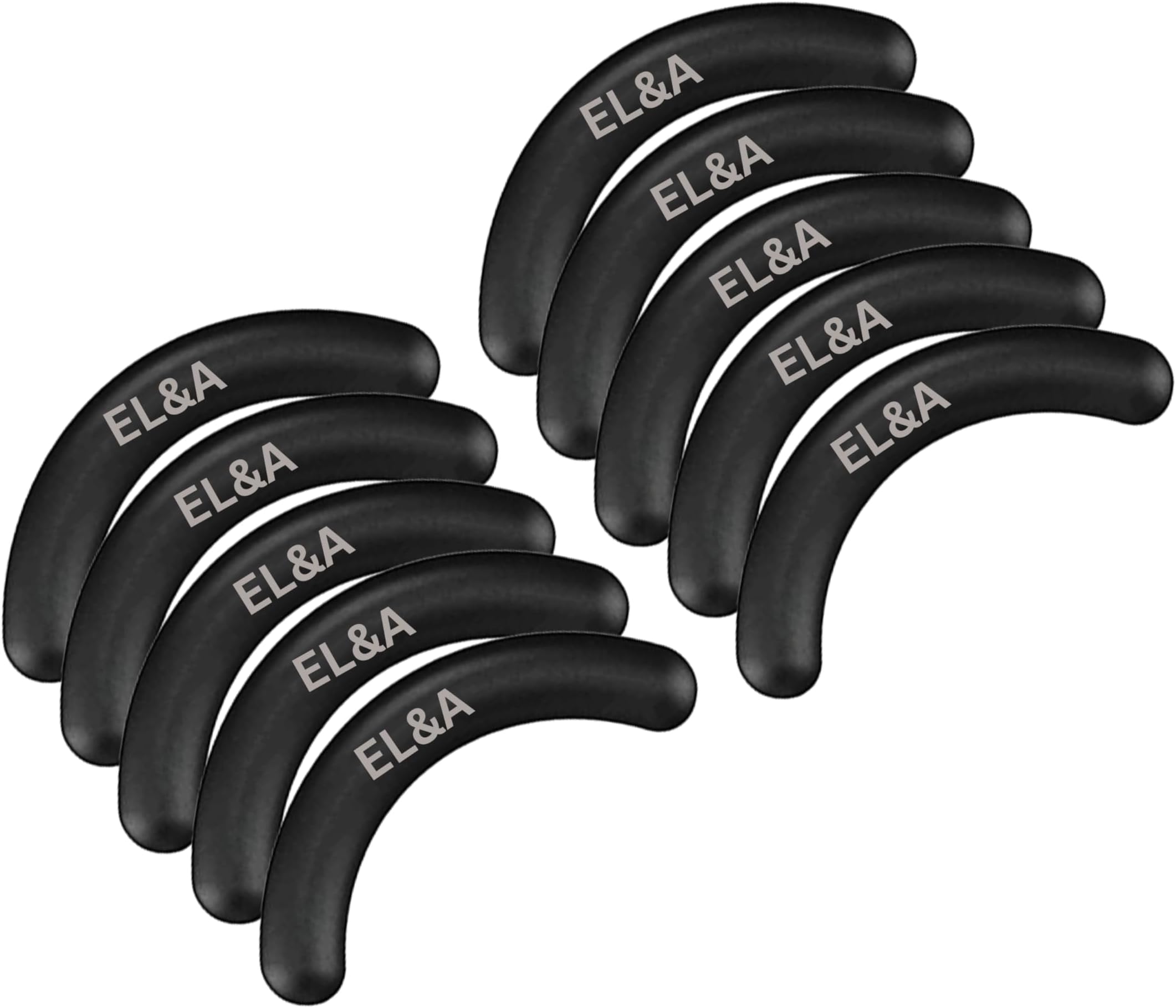 [Ear Lobe & Accessories] Eyelash Curler Replacement Pads | Works with branded & Non-branded Eyelash Curlers | Black, Rubber - Pack of 10