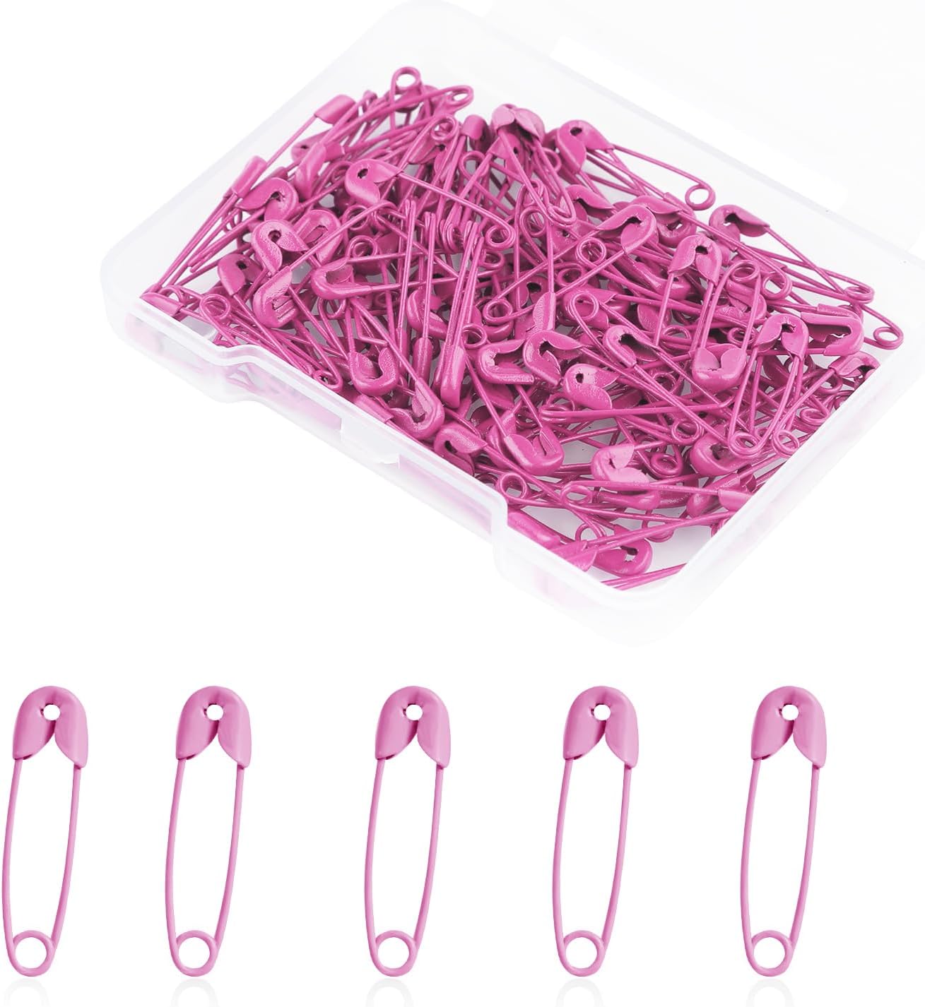 250pcs Safety Pins, 1.1in/28mm Mini Sewing Safety Pins