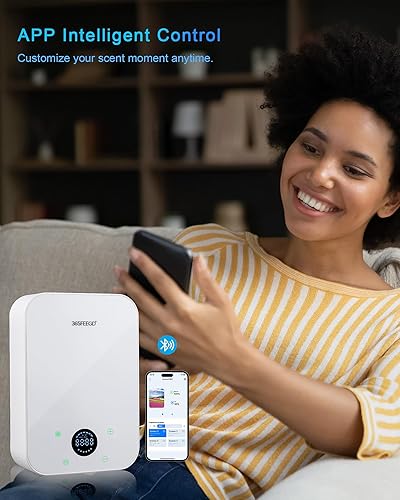 Miniatura 3 de Difusor de aceite sin agua Difusor de aceite esencial puro con control de aplicación 5.1 fl oz1700 pies cuadrados Cobertura para aromaterapia