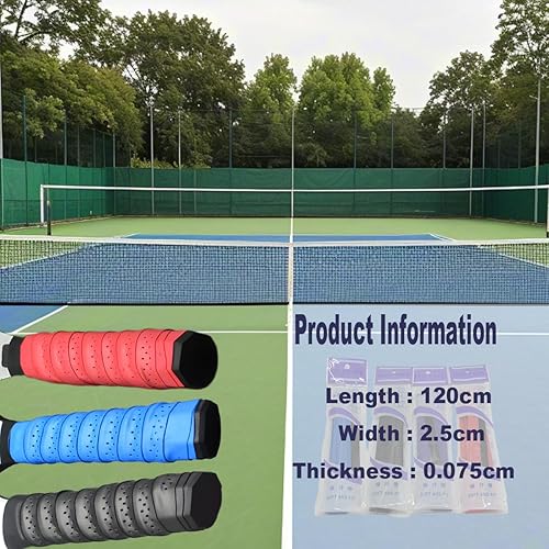 Miniatura 6 de Cinta de agarre de paleta de pickleball, cinta de agarre de pickleball de repuesto para pickleball para pickleball, tenis, bádminton, squash